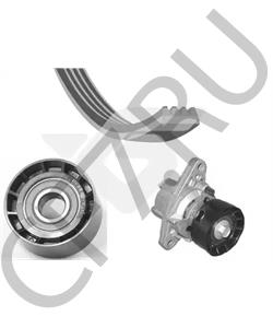 7701477527 RVI Комплект поликлинового ремня с натяжителем и роликом RENAULT: 1.4-1.6i 16V (6PK1750+аналог VKM36020+ в городе Екатеринбург